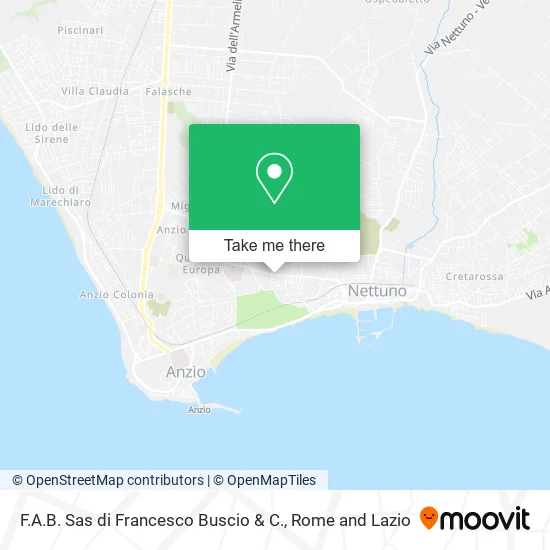 F.A.B. Sas di Francesco Buscio & C. map