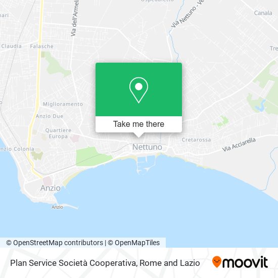 Plan Service Società Cooperativa map