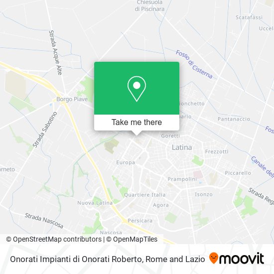 Onorati Impianti di Onorati Roberto map
