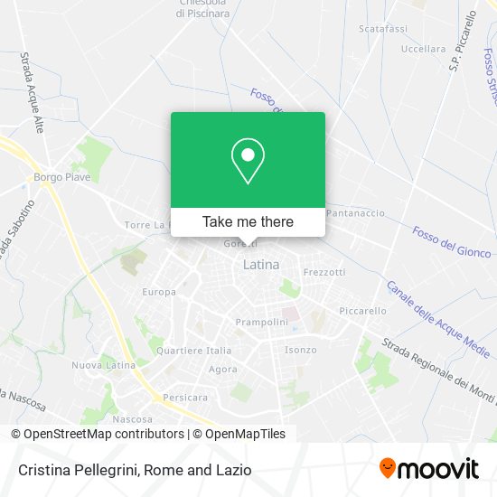 Cristina Pellegrini map