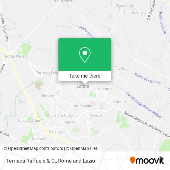 Terriaca Raffaele & C. map