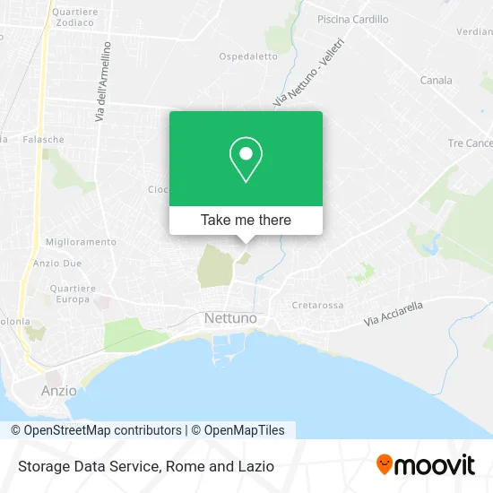 Storage Data Service map