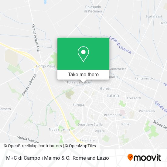 M+C di Campoli Maimo & C. map