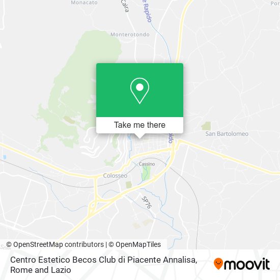 Centro Estetico Becos Club di Piacente Annalisa map