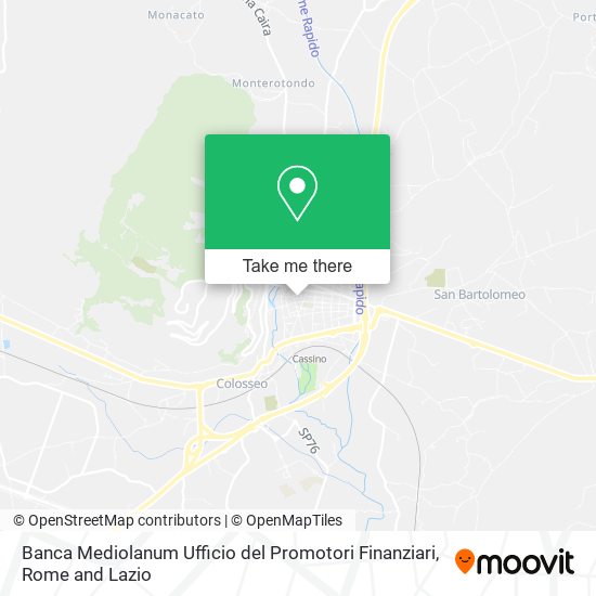 Banca Mediolanum Ufficio del Promotori Finanziari map