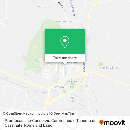 Promocassino-Consorzio Commercio e Turismo del Cassinate map