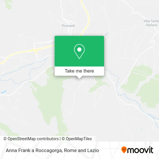Anna Frank in Roccagorga map