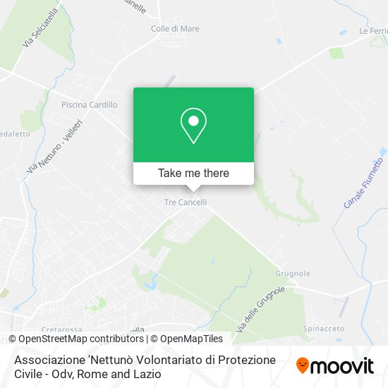 Associazione 'Nettunò Volontariato di Protezione Civile - Odv map