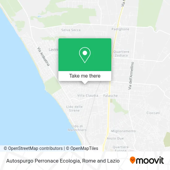 Perronace Ecology Autospurgo map