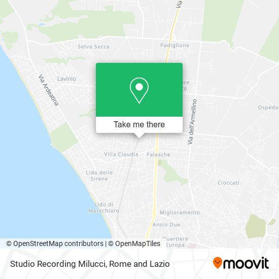 Studio Recording Milucci map