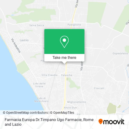 Farmacia Europa Dr.Timpano Ugo Farmacie map