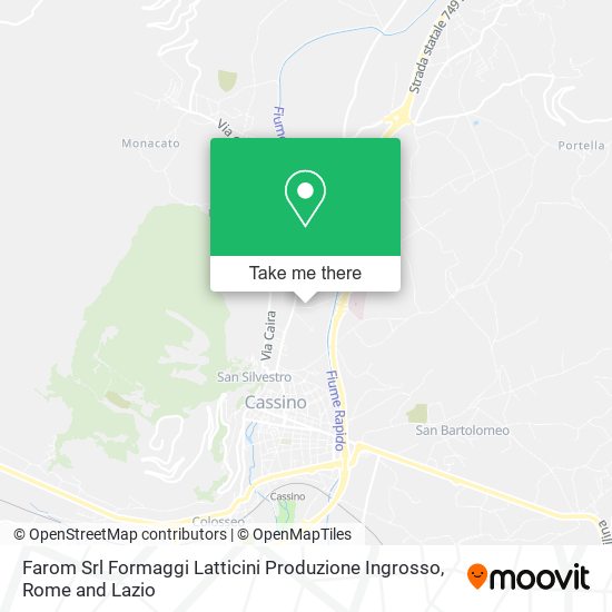 Farom Srl Formaggi Latticini Produzione Ingrosso map
