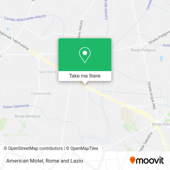 American Motel map