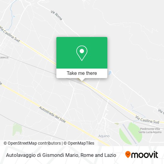Autolavaggio di Gismondi Mario map