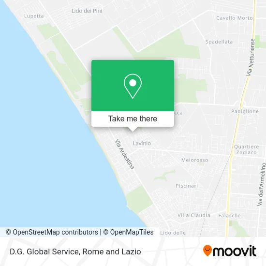 D.G. Global Service map