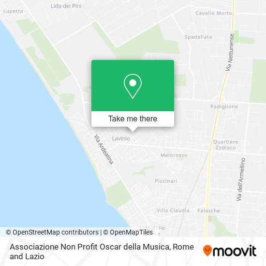 Associazione Non Profit Oscar della Musica map