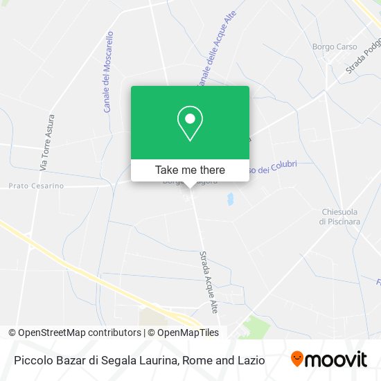 Piccolo Bazar di Segala Laurina map