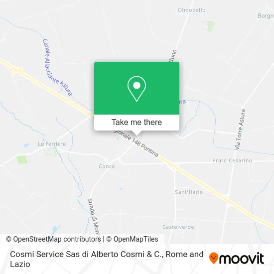 Cosmi Service by Alberto Cosmi & Co. map