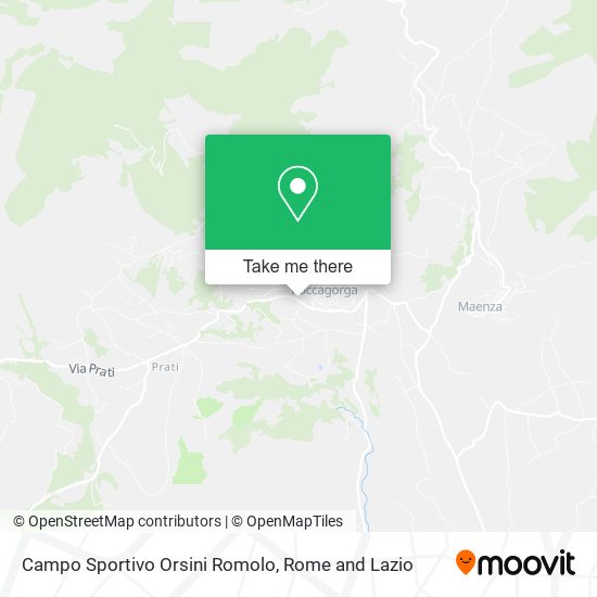 Campo Sportivo Orsini Romolo map