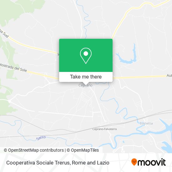 Cooperativa Sociale Trerus map