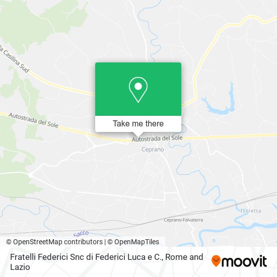 Fratelli Federici Snc di Federici Luca e C. map