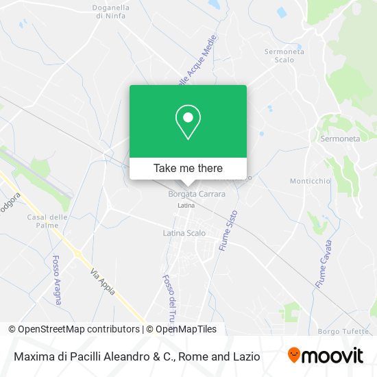 Maxima di Pacilli Aleandro & C. map