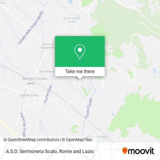 A.S.D. Sermoneta Scalo map