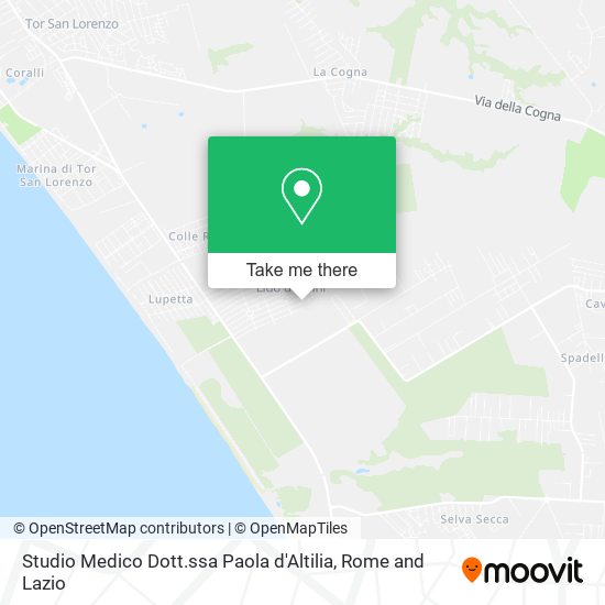 Studio Medico Dott.ssa Paola d'Altilia map