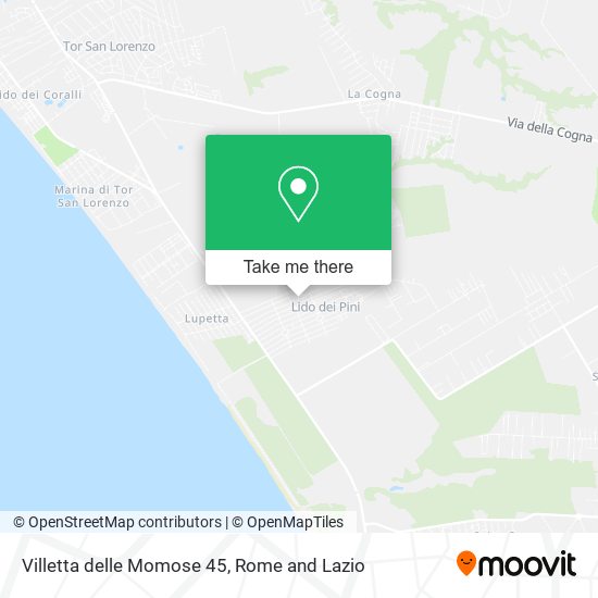 Villetta delle Momose 45 map