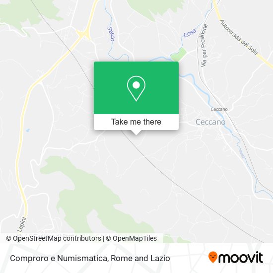 Comproro e Numismatica map