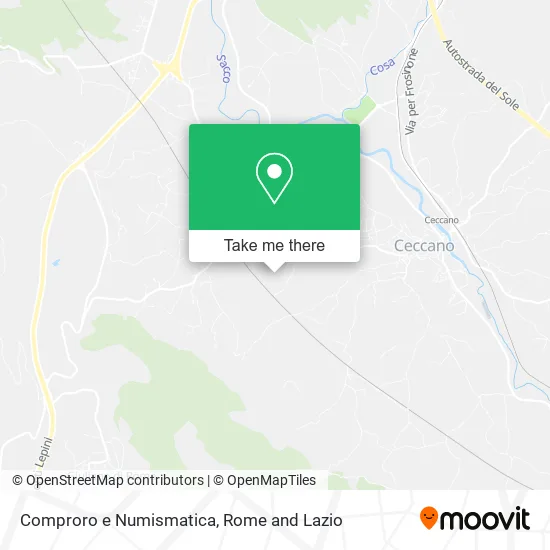 Comproro e Numismatica map