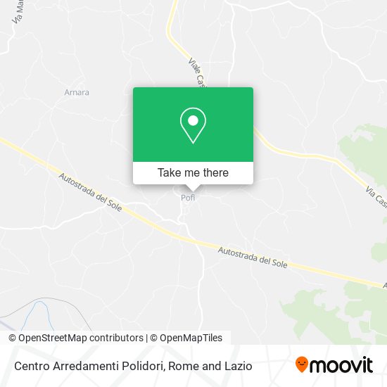 Centro Arredamenti Polidori map