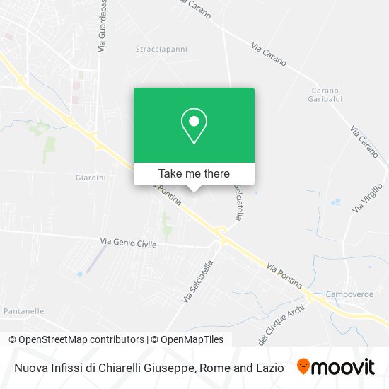Nuova Infissi di Chiarelli Giuseppe map