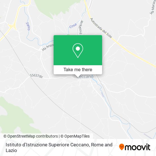 Istituto d'Istruzione Superiore Ceccano map
