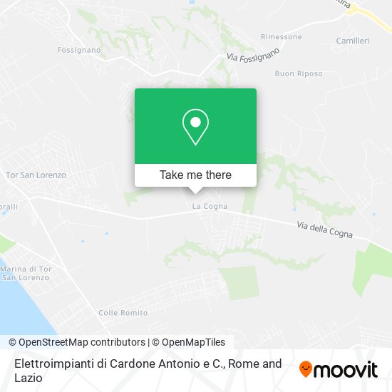 Elettroimpianti di Cardone Antonio e C. map