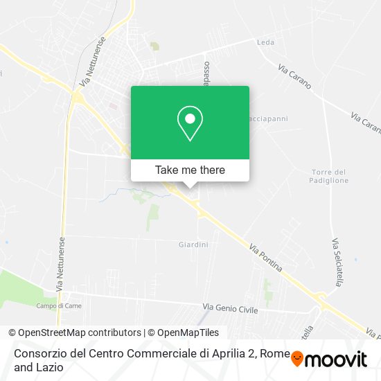Consorzio del Centro Commerciale di Aprilia 2 map