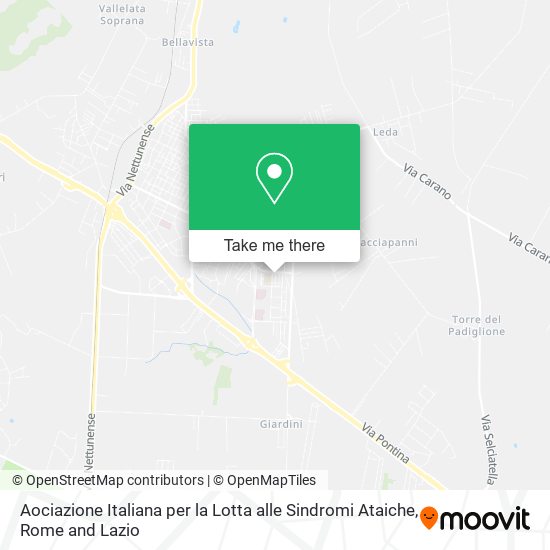 Aociazione Italiana per la Lotta alle Sindromi Ataiche map