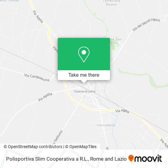 Polisportiva Slim Cooperativa a R.L. map