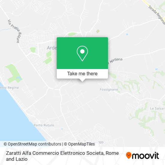 Zaratti Alfa Commercio Elettronico Societa map