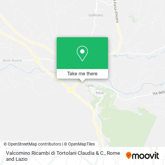 Valcomino Ricambi di Tortolani Claudia & C. map