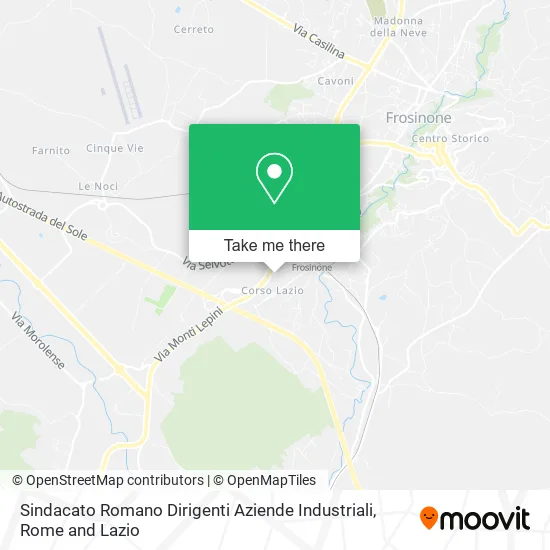 Sindacato Romano Dirigenti Aziende Industriali map