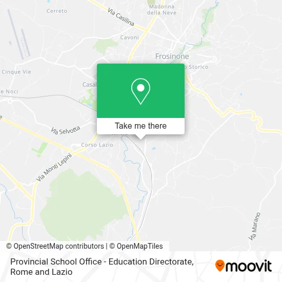 Provincial School Office - Education Directorate map