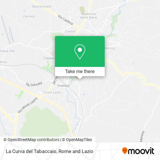 La Curva del Tabaccaio map