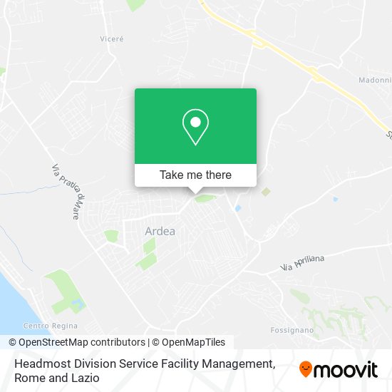Headmost Division Service Facility Management map