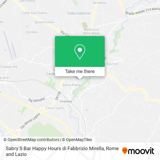 Sabry S Bar Happy Hours di Fabbrizio Mirella map