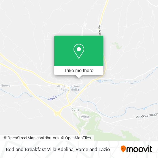 Bed and Breakfast Villa Adelina map