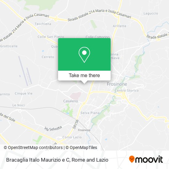 Bracaglia Italo Maurizio e C map
