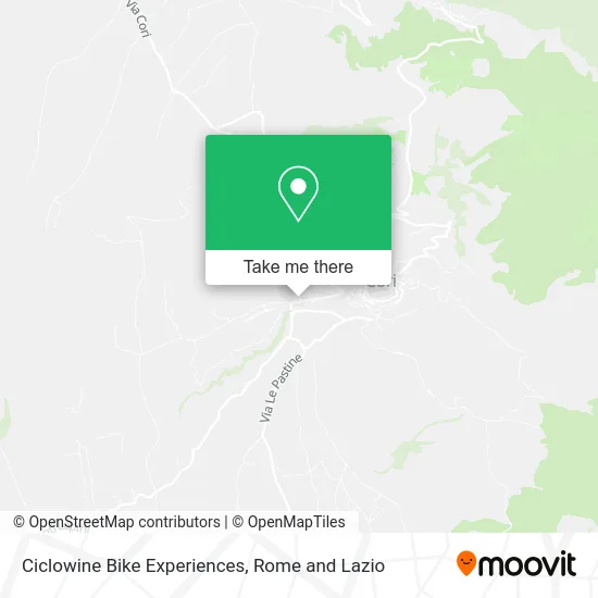 Ciclowine Bike Experiences map