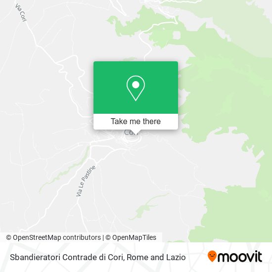 Sbandieratori Contrade di Cori map