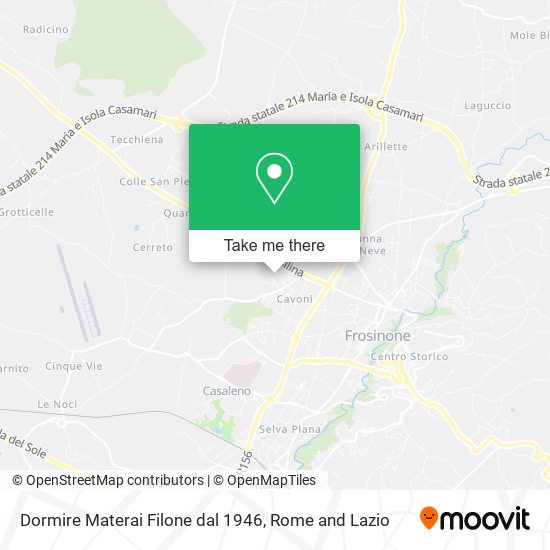 Dormire Materai Filone dal 1946 map